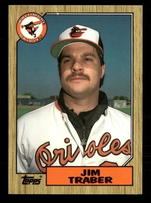 1987 Topps Tiffany GLOSSY #484 Jim Traber Baltimore Orioles - Image 1 of 2