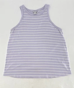 Ava & Viv Plus Size Lavender & White Striped Ribbed Tank Top Size 2x Preppy - Picture 1 of 11