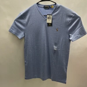 POLO RALPH LAUREN CUSTOM SLIM FIT  V NECK  T SHIRT Mens Small S/P - Picture 1 of 6