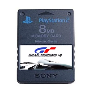 Tarjeta de memoria oficial Gran Turismo 4 PS2 100% desbloqueada guarda completa - Imagen 1 de 1