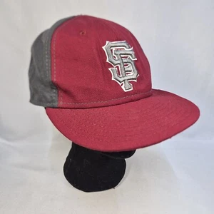 Gorra de béisbol New Era gris granate ajustada de los Gigantes de San Francisco talla 7 3/8 MLB - Imagen 1 de 9
