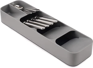 DrawerStore Compact Utensil Organizer For Kitchen Drawer Silverware, Flatware Tr - Picture 1 of 7