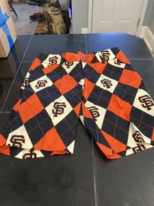 WOMENS LOUDMOUTH Argyle Plaid Golf Shorts San Francisco Giants SIZE 8  NWT $99 - Picture 1 of 5