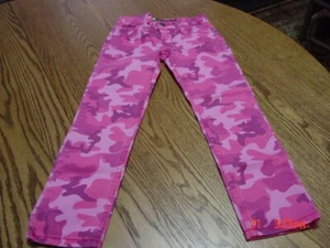 Girls Super Skinny Pink Camouflage Jeans by Jordache - Picture 1 of 4