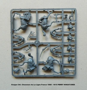 PERRY MINIATURES Cdt Chasseurs de La Ligne 1808-1815 Figurines 28mm plastique
