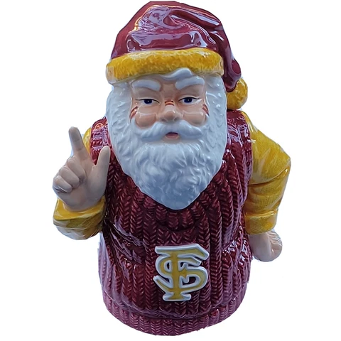 Florida State University Seminoles Santa Fan FSU Christmas Holiday Decoration Cover