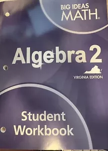 Algebra 2 Book High school MATH Algebra 2 Workbook Virginia Edition - Picture 1 of 2