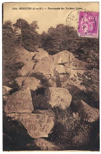 NEMOURS S und M Promenade des Rochers Gréau 1933 POSTKARTEN - Bild 1 von 2
