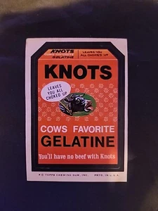 Knots - 1974 Topps Wacky Packages Sticker Vintage - Picture 1 of 1