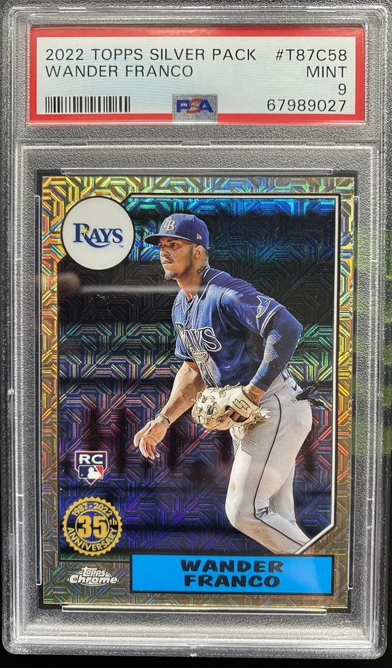 2022 Topps Series 1 Wander Franco Rookie Mojo Silver Pack Rays PSA 9 Mint 💎🔥 - Image 1 of 2