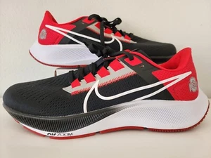 NEW Nike Air Zoom Pegasus 38 Ohio State Buckeyes Running Shoes Size 9 DJ0837-001 - Picture 1 of 8