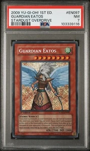 Yugioh Guardian Eatos SOVR-EN097 1st Edition Secret Rare PSA 7 Near Mint POP 11 - Picture 1 of 2