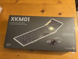 ProtoArc XKM01 Mini Foldable Compact Bluetooth Keyboard And Mouse Combo - Picture 1 of 2