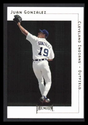 2001 Fleer Premium #40 Juan Gonzalez  Cleveland Indians - Image 1 of 2