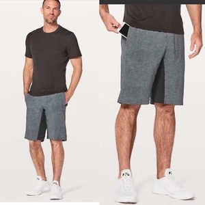 Lululemon THE Shorts 11 Zoll ungefüttert meliert grau Gr. Medium Herren Training - Bild 1 von 6