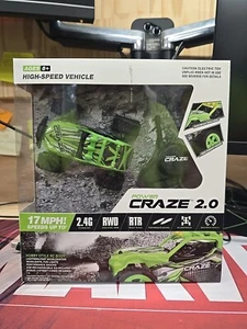 *Brand NEW* Power Craze 2.0 Mini RC Car w/Remote (Green) USB Charge - Picture 1 of 6