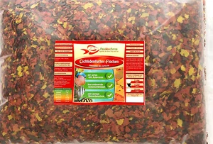 Cichlidenfutter Flocken 5 L BEUTEL 800 g Futter Hauptfutter Cichliden Aquarium - Bild 1 von 1