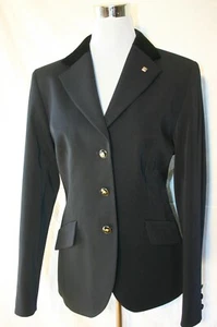 SALE % Turniersakko Reitsakko Turnierjacket Sakko EUROSTAR Jeanett schwarz Gr 42 - Picture 1 of 5