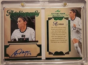 2025 Leaf History Book ALEX MORGAN Autobiography Green VAR Auto #2/2!!! - Picture 1 of 3