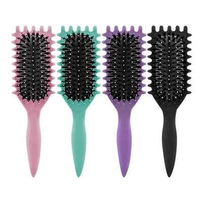 MR MANI & RABBANI Curl Defining Brush – Premium Boar Bristle Detangling Brush for Curly Hair