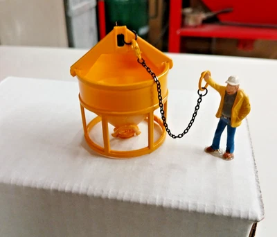 Concrete Bucket 3D Printed In Authentic Liebherr Yellow 1/50th, 1/48th. - Image 1 of 4