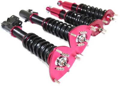 NUEVO Coilover Suspensión ROJO Ajustable Amortiguador Coilover para 10-11 Subaru Impreza WRX Foto 1 de 4