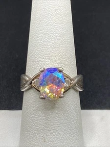 Anello Designer NV Argento Sterling Tormalina - Misura 8 - Foto 1 di 5