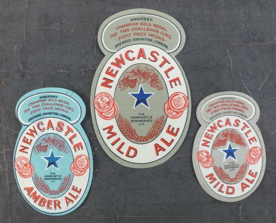 Vintage Beer Labels, Newcastle Upon Tyne (Newcastle Breweries, Mild Ale, Amber ) - Image 1 of 1