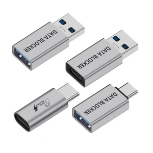 4 Pack USB Data Blocker PD 10W/100W Fast Charging Adapter Data Protect Against - Picture 1 of 7