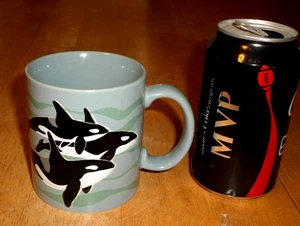 KILLERWALE -- ORCAS, Keramik Kaffeetasse / Becher, [ OTAGIRI, JAPAN, 70er Jahre ] - Bild 1 von 11