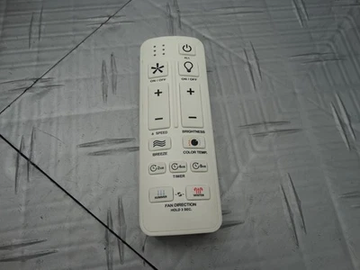 Remote for Hampton Bay Dorsey 36in Brushed Nickel Ceiling Fan 1012002052 - Image 1 of 4