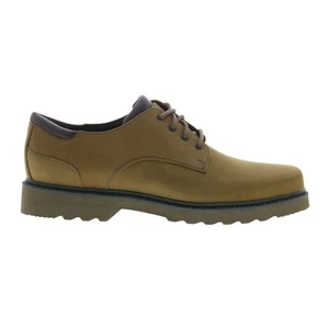 Rockport Northfield Waterproof Mens Brown Wide Oxfords Plain Toe Shoes - Picture 1 of 4