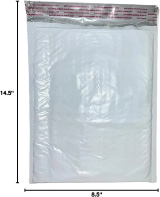 10#3 8.5X14.5 Poly Bubble Padded Envelopes Mailers Shipping Case 8.5"X14.5" - Image 1 of 4