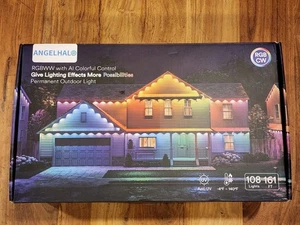 ANGELHALO Permanent Outdoor Lights, 161ft Smart Outdoor 108 LED Lights IP65 - Picture 1 of 4