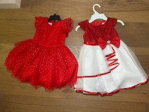 Vestido y Vestido Pippa y Julie Rojo Navidad Formal 2T Ediciones Raras Niñas - Imagen 1 de 12