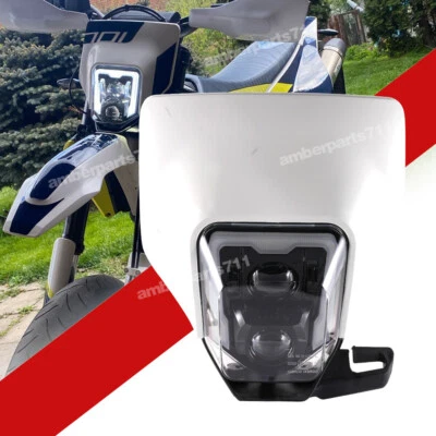 LED Headlight DRL Set For Husqvarna TE FE FC TX 125 250 300 350 450 501 701 SM - Image 1 of 4