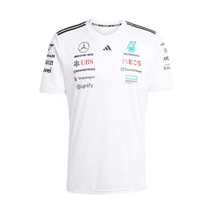 Mercedes AMG F1 2025 Herren T-Shirt Team Weiß L - Picture 1 of 6