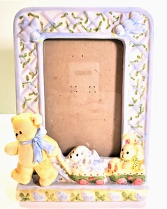 Vintage 1980s Lucy Rigg Baby 3D Ceramic 5 x 7 Photo Picture Frame Philippines - Picture 1 of 6