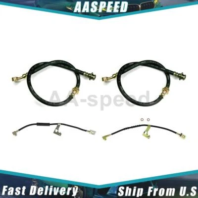 Línea de freno de manguera hidráulica de freno delantero trasero para Plymouth Grand Voyager 1990 1989 Foto 1 de 4