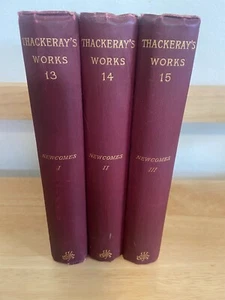 3 Books Newcomes Memoirs of a Most Respectable Family William Thackeray Lot Old - Picture 1 of 11