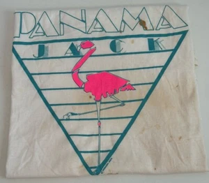 Vintage 80s PANAMA JACK Pink Flamingo Single Stitch T-Shirt Adult Size Large USA - Picture 1 of 9