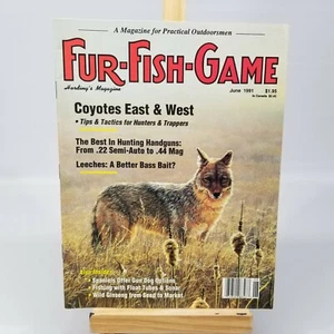Revista vintage de juegos de peces de piel junio de 1991 artículos decoración publicitaria - Imagen 1 de 3