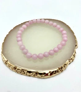 Armband Rosa Rosenquarz Liebe Edelstein Perlenarmband Steinarmband Naturstein - Bild 1 von 2