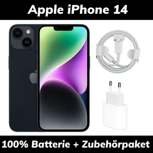 Apple iPhone 14 128GB Nero Mezzanotte Batteria 100% | Buone Condizioni Rivenditore - Foto 1 di 6