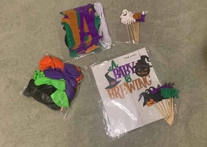 Halloween Baby Shower Decorations A Baby Is Brewing Baby Shower Decorations - Picture 1 of 3