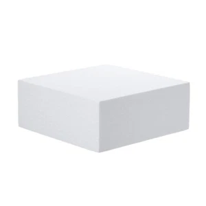4X4X2 Inch Craft Foam Blocks 12 Pack Polystyrene Square Blocks for Art Projects - Picture 1 of 6
