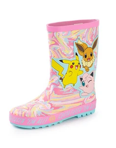 Botas Wellington Pokemon Multicolor Multi Personaje Sin Asas Niñas - Imagen 1 de 9
