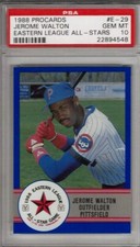 1988 PROCARDS #E-29 JEROME WALTON PSA 10 RARE CUBS ROY POP 2