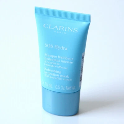 Máscara Hidratante Refrescante CLARINS SOS Hydra Tamaño de Viaje 15 ml Sellada Sin Caja Foto 1 de 2