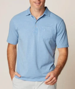 JOHNNIE-O HANGIN' OUT OLYMPIC COASTAL WASH ORIGINAL 4 BUTTON GOLF POLO SHIRT S - Picture 1 of 5